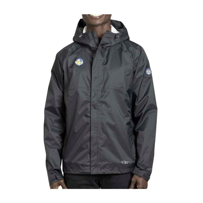 Outdoors with Pokémon Apollo Black Rain Jacket by Outdoor Research - Men