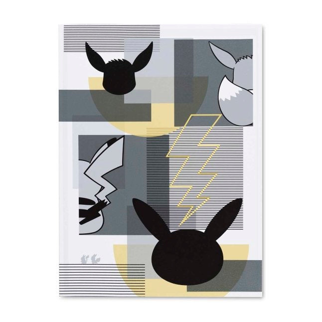 Pikachu & Eevee Geometry Canvas Wall Art