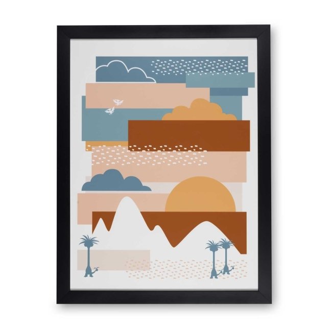 Pokémon Summer Sunset Framed Wall Art