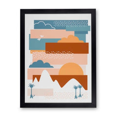 Pokémon Summer Sunset Framed Wall Art