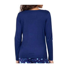 Pikachu Blue Relaxed Fit Scoop Neck Long-Sleeve T-Shirt - Women