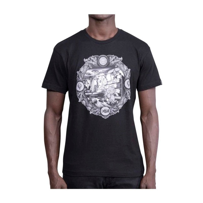 Banette Pokémon Center × Vic Lee: Pokémon Scary Stories Black Relaxed Fit Crew Neck T-Shirt - Adult