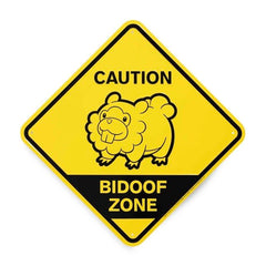 Bidoof Zone Tin Sign