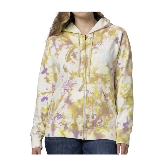 Articuno, Zapdos & Moltres Pink, Yellow & Purple Tie-Dye Zip-Up Hoodie - Adult
