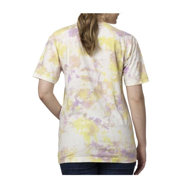 Articuno, Zapdos & Moltres Pokémon Take Flight Pink, Yellow & Purple Tie-Dye Relaxed Fit Crew Neck T-Shirt - Adult