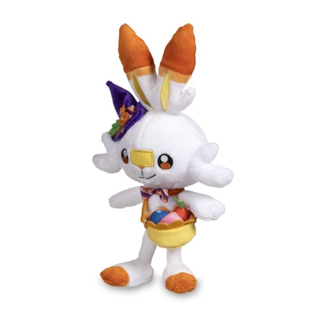 Scorbunny Pokémon Pumpkin Celebration Poké Plush - 9 ¾ In.