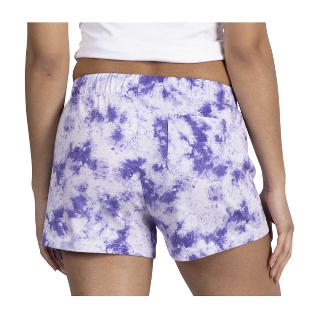 Pikachu & Sylveon Lavender Tie-Dye Lounge Shorts - Women