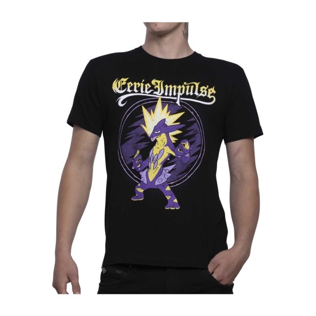Toxtricity Pokémon Greatest Hits Black Relaxed Fit Crew Neck T-Shirt - Adult