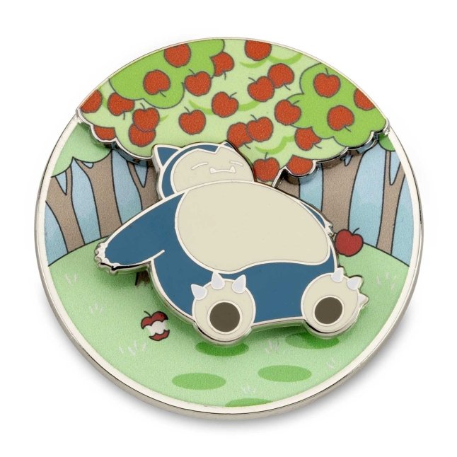 Snorlax Snack & Nap Pokémon Spinning Scenes Pin