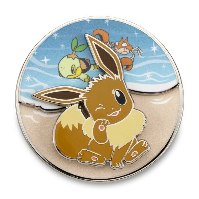 Eevee Beach Day Pokémon Spinning Scenes Pin
