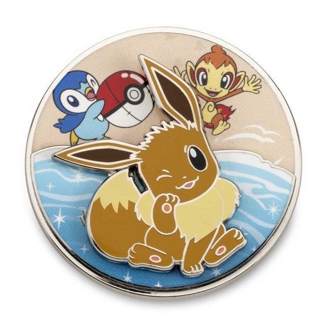 Eevee Beach Day Pokémon Spinning Scenes Pin