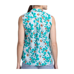 Pokémon Tropical Magikarp Light Blue Sleeveless Tropical Shirt - Women