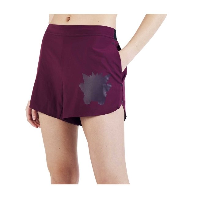 Pokémon Center × Craft: Gengar Essence Burgundy Stretch Shorts - Women