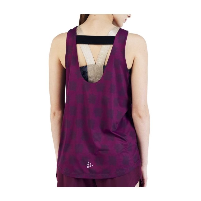 Pokémon Center × Craft: Gengar Faun Burgundy Open-Back Singlet - Women