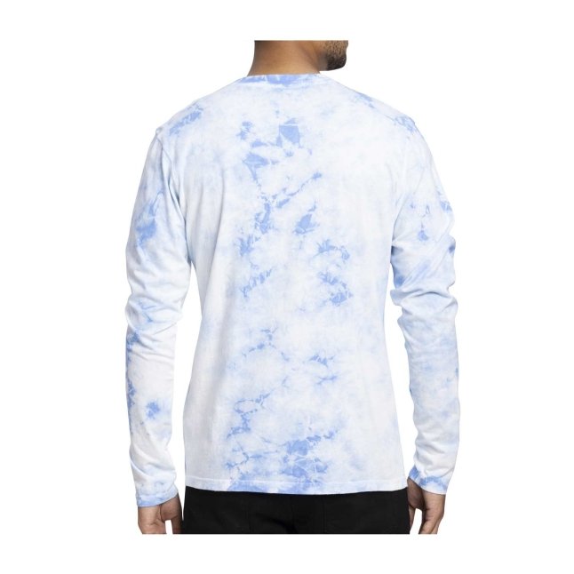 Dragonite Pokémon Take Flight Blue Tie-Dye Fitted Long-Sleeve T-Shirt - Adult