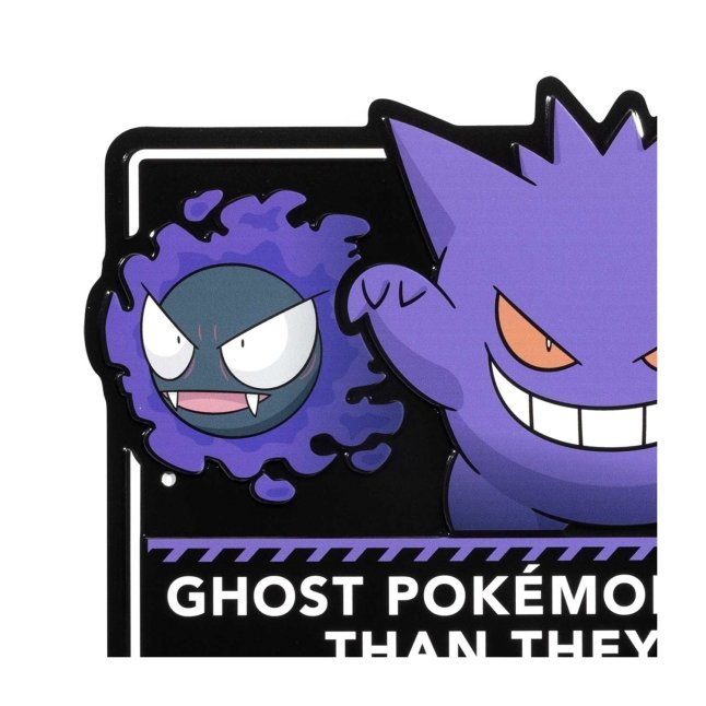 Gastly, Haunter & Gengar Pokémon Sweet Temptations Metal Sign