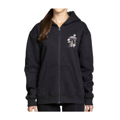 Mushroom Forest Pokémon Nature: Fall Charcoal Relaxed Fit Zip-Up Hoodie - Adult