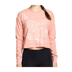 Eevee Pokémon Nature: Fall Pink Heavyweight Crop Long-Sleeve Shirt - Women