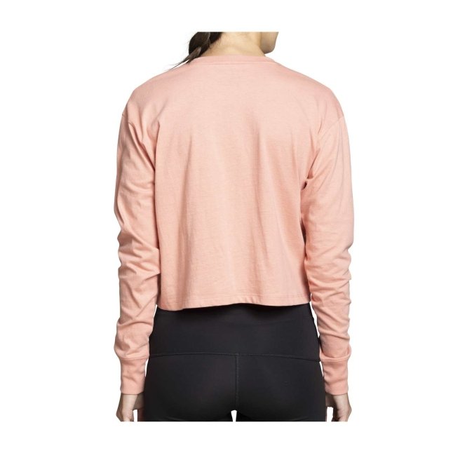 Eevee Pokémon Nature: Fall Pink Heavyweight Crop Long-Sleeve Shirt - Women