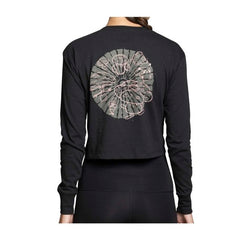 Pikachu, Shiinotic & Friends Pokémon Nature: Fall Black Heavyweight Crop Long-Sleeve Shirt - Women