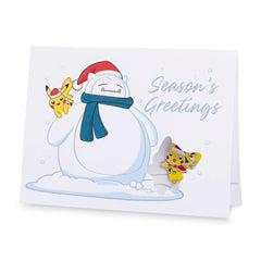 Together for the Holidays Pokémon Pin & Greeting Card