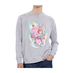 Pokémon Center Lady Pokémon Trainers Heather Gray French Terry Crew Neck Sweatshirt - Adult