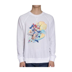 Skyla Pokémon Trainers White French Terry Crew Neck Sweatshirt - Adult