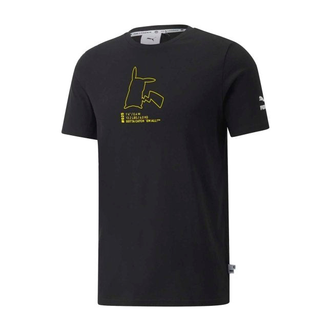 PUMA × Pokémon: Pikachu Black Jersey T-Shirt - Adult