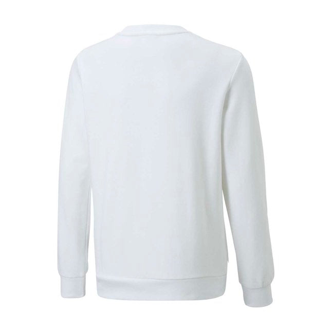 PUMA × Pokémon: Pikachu Puma White French Terry Relaxed Crew Neck Sweatshirt - Youth