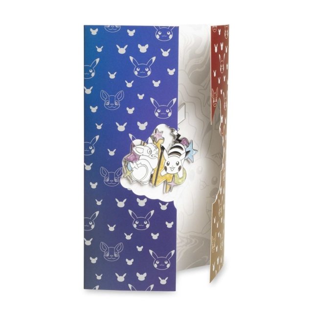 Pikachu & Yamper Electric Pals Pokémon Pins & Greeting Card