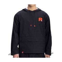 Team Rocket HQ Collection Black Pullover Anorak Jacket - Adult