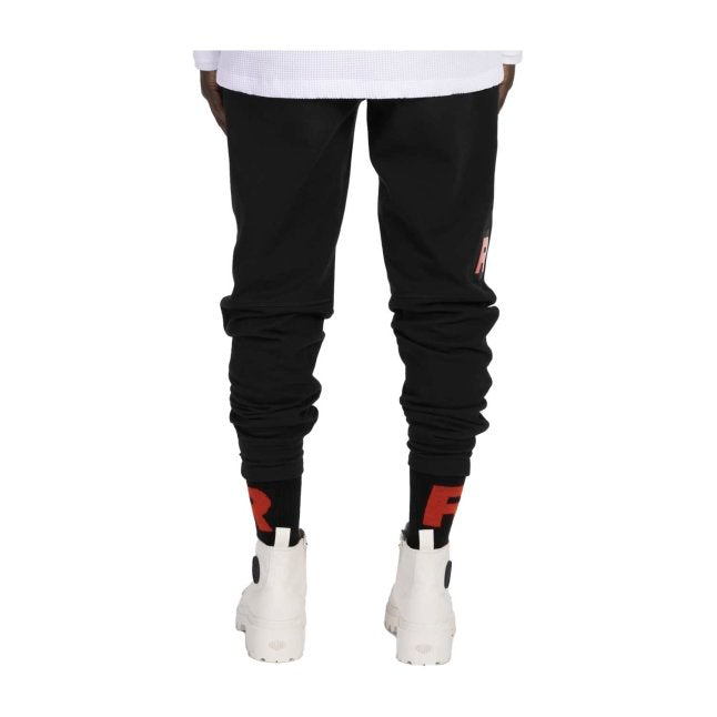 Team Rocket HQ Collection Black Fitted Fleece Jogger Pants - Women