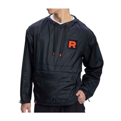 Team Rocket HQ Collection Black Packable Anorak Jacket - Adult