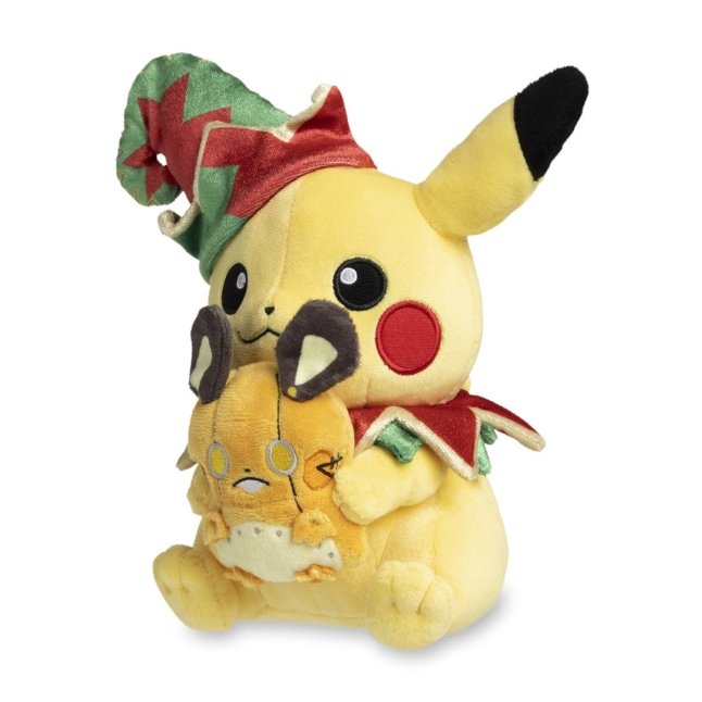 Pikachu & Robot Dedenne Toy Pokémon Holiday Workshop Plush - 8 ¾ In.