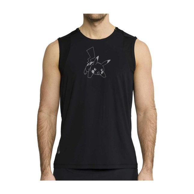 Pokémon Center × Craft: Pikachu Black Sleeveless T-Shirt - Men