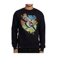 May Pokémon Trainers Black Oversize Drop-Shoulder Crew Neck Sweatshirt - Adult