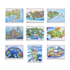 Pokémon Region Maps Posters (9-Pack)