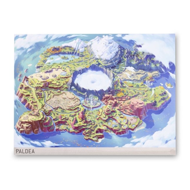 Paldea Pokémon Region Maps Poster