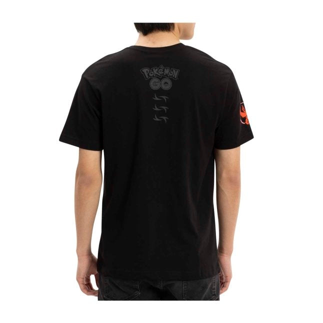 Pokémon GO Teams: Team Valor Black Relaxed Fit Crew Neck T-Shirt - Adult