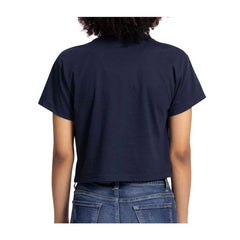 Pikachu Neon Pokémon Active Navy, Pink & Orange Oversize Crew Neck Crop Top - Women