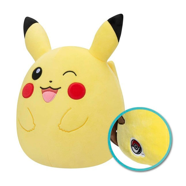Winking Pikachu Squishmallows Plush - 12 In.
