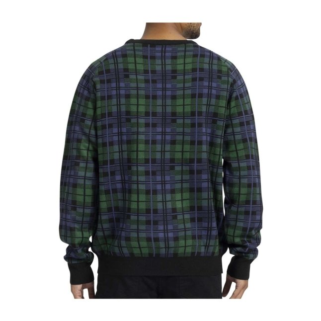 Eevee Green & Black Plaid Knit Sweater - Adult