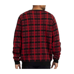 Pikachu Red & Black Plaid Knit Sweater - Adult