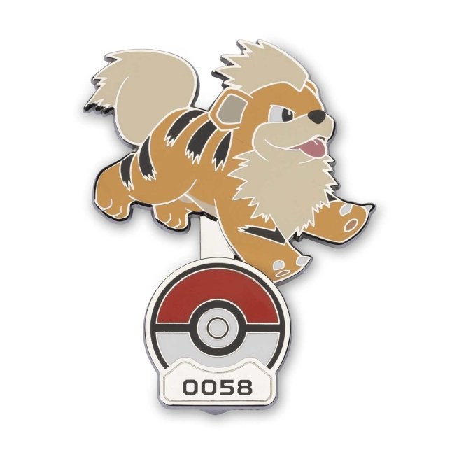 Pokémon Gallery Pins: Growlithe Standing Pin
