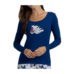 Cozy Campfire Friends Scoop Neck Long-Sleeve T-Shirt - Women