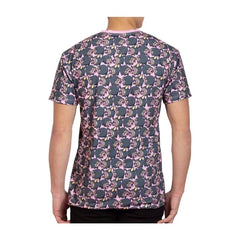 Lechonk Pink Allover-Print Relaxed Fit Crew Neck T-Shirt - Adult