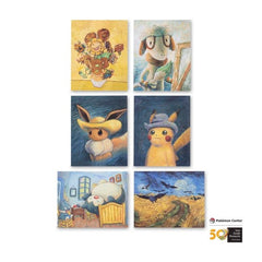 Pokémon Center × Van Gogh Museum: Pokémon Inspired by Paintings from the Van Gogh Museum Collection Posters (6-Pack)