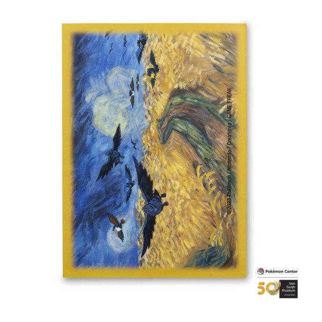 Pokémon Center × Van Gogh Museum: Corviknight Inspired by Wheatfield with Crows Card Sleeves (65 Sleeves)