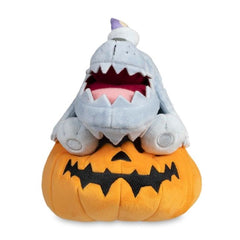 Pokémon Tricks & Treats 2023: Greavard Wearing Houndstone Pumpkin Plush - 8 ¾ In.