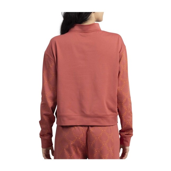 Eevee Pokémon Lounge Red Funnel Neck Long-Sleeve Top - Women